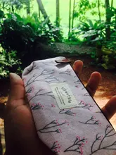 Estuches de lápices con cremallera de lona, bonitos, Kawaii, flores, árboles, flores, bolsas, suministros escolares, envío gratis