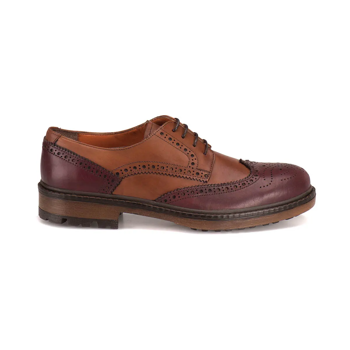 FLO 51537-2 M 1559 Burgundy Men 'S Classic Shoes Cordovan
