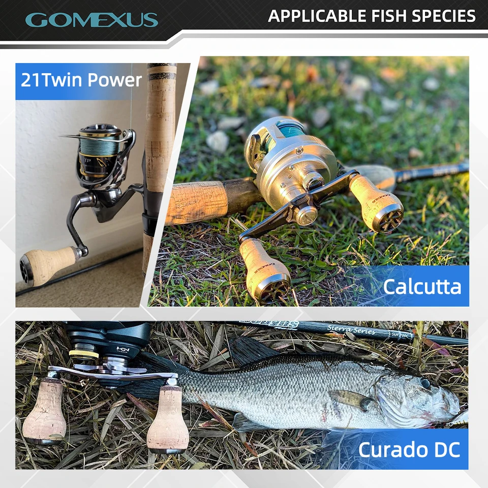 Pommeau de moulinet Gomexus TPE 27mm, bouton de réglage pour Shimano