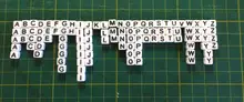 Acrylic Beads Cube Bracelet Necklace Jewelry-Making Alphabet Mixed-Letter Handmade Diy