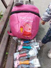 Peppa Pig-cubiertos de acero inoxidable para niños, modelos de figuras de la familia George Pig, vajilla, regalo de cumpleaños