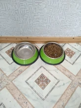 Bowls Feeding-Dishes Water-Dish-Feeder Stainless-Steel Pets-Supplies Puppy Cats-Food-Drink