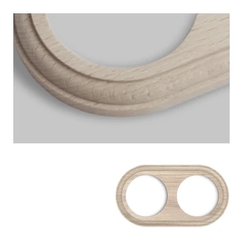 

Double frame mechanisms recessed lifelike wood round