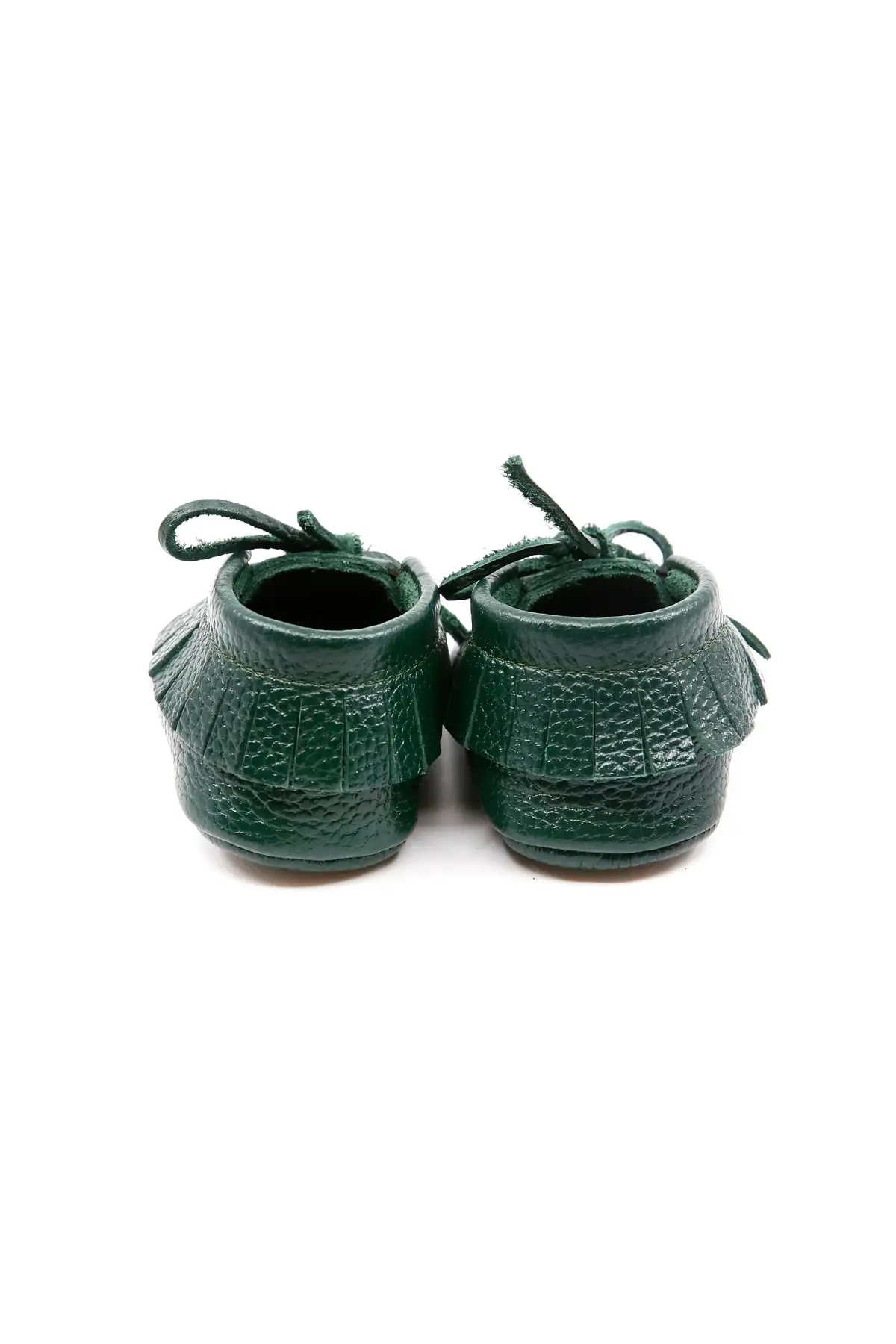 YoYo Junior Green Child Genuine Leather Booties