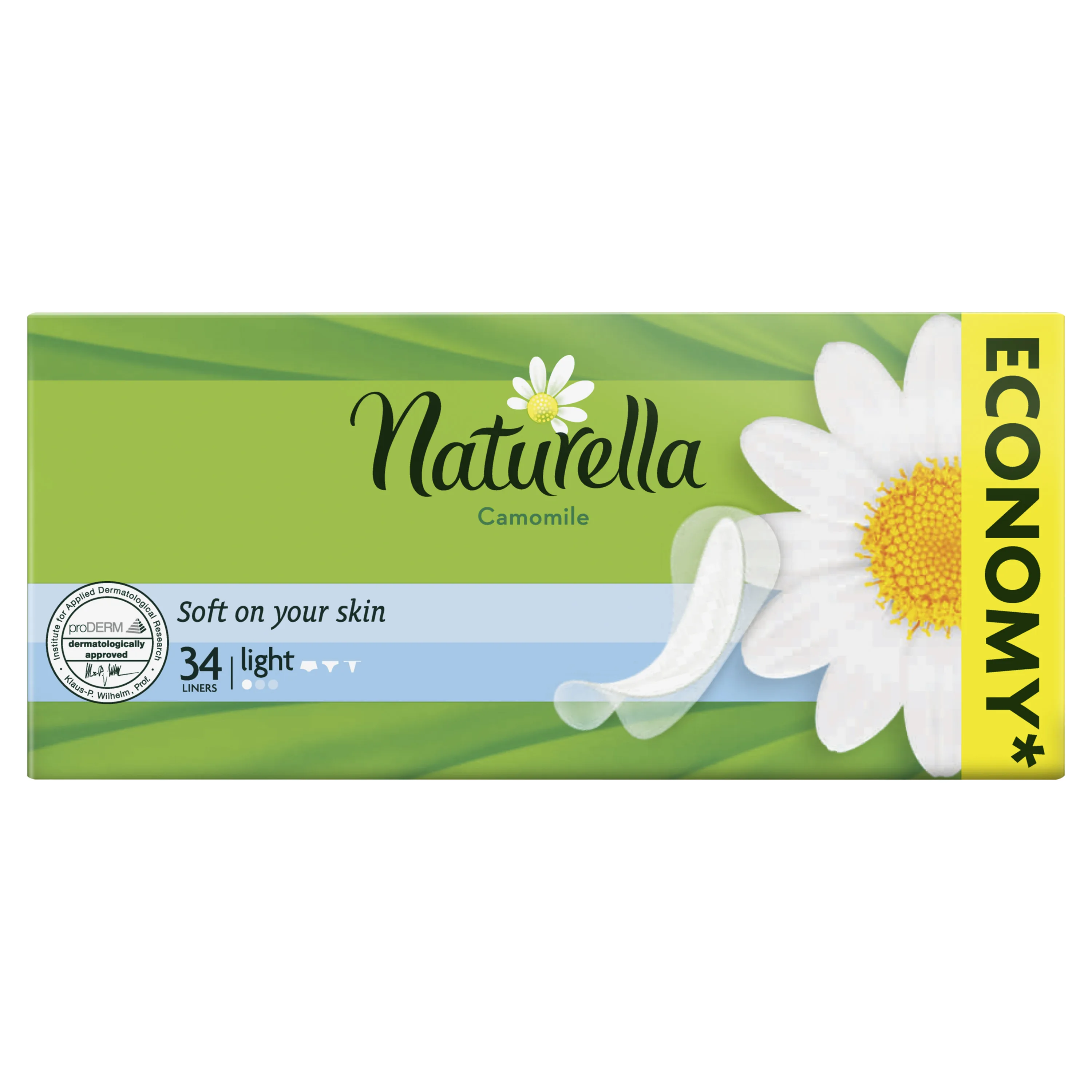 Женские ароматизированные ежедневные прокладки NATURELLA Light(с ароматом ромашки), 34 шт
