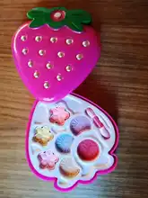 Juego de maquillaje de Navidad para niños y niñas, caja de maquillaje cosmética ecológica de imitación, juguetes de moda y belleza, juguete de princesa