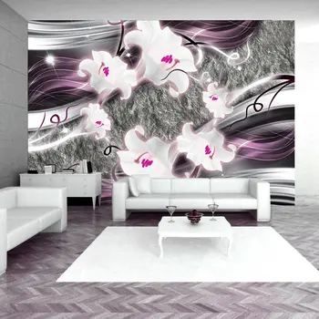 

Wall mural-Dance of charmed lilies - 250x175 cm