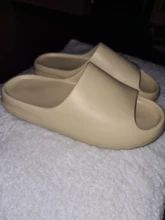 De los hombres de verano diapositivas ligero playa guay zapatillas diapositiva hueso Boca de pescado Flip Flops, sandalias de las mujeres suave EVA zapatillas de deporte par 35-46 #