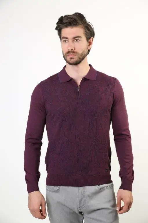 

Filippo Ghada Polo Collar Male Sweater 4606