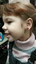 Laddybug-pendientes de dibujos animados de insectos, abrazadera de cristal, joyería bonita de mariquita, sin perforaciones, regalos para niños, novedad de 2020