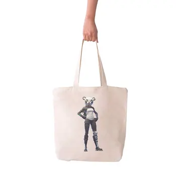 

Angemiel Bag Large Fortnite Is Panda Team Leader Shopping Beach Tote Bag