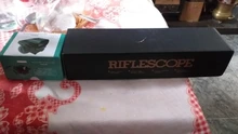 Fire Wolf-Mira iluminada telémetro para caza, rifle de retícula holográfica, visor de 4 retículas, láser rojo de 20 mm, ideal cacería, 4-12x50