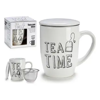 

Cup with Tea Filter Porcelain (12,5 x 11 x 8,5 cm)