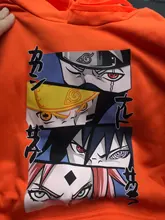 Tops Hoody Spring Harajuku Brown Anime Black Fleece Girls Korean-Style Cartoon Kawaii