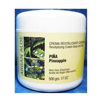 

Face cream and Revitalizing Body, Aloe, Argan and Pineapple, 500 ml.