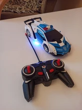 Robot de transformación en coche de radiocontrol para niños, Juguete de robot transformable en vehículo de control remoto, regalo para niños