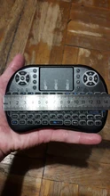 Air-Mouse Touchpad Tv-Box Remote-Control Russian Backlit I8 Mini Wireless-Keyboard Android
