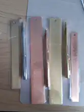 15Cm 18CM 20CM latón regla recta para la Oficina de la escuela y la pintura de Metal herramientas de dibujo de la Cancillería de marcapáginas regla