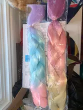 Hywamply 24 tamaño gigante sintético trenza extensión de pelo de Ombre Africana trenzado de archivo adjunto para giro caja trenzas nuevo Color