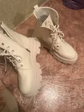 COOTELILI-Botines de punta redonda con cremallera y cordones para mujer, zapatos de moda, antideslizantes, con tacón de 5,5 cm, 2020