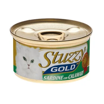

Stuzzy gold canned food for cats 85g sardines with squid in the cathedral. Juice 24 PCs