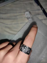 Anillo Vintage de plata fina con cola de zorro para hombre y mujer, Joyería de Halloween de fiesta Steampunk, regalos