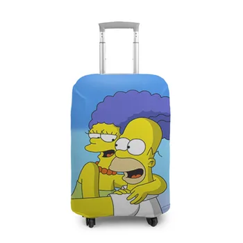 

Case for suitcase 3D Homer and Marge