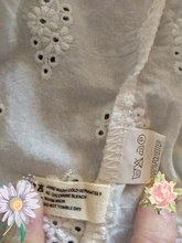 Shirt Blouse Embroidery Beige Collar Ruffles Japanese-Style Boutique Hollow-Out Cotton