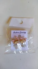JIOFREE-pendientes con Clip de estilo coreano para mujer, sin perforaciones, Perla colgante de imitación, lazo rosa y blanco, pendientes sin perforaciones