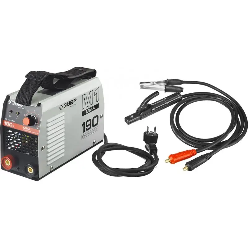 Аппарат сварочный инверторный ЗУБР МАСТЕР ЗАС-М1-190 (Диапазон тока 20-190А, 6.6 кВт, Диаметр электрода 1.6 - 4 мм)
