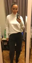 Turtleneck Pullover Sweaters Jumpers Knitted White Plus-Size High-Quality Winter Autumn