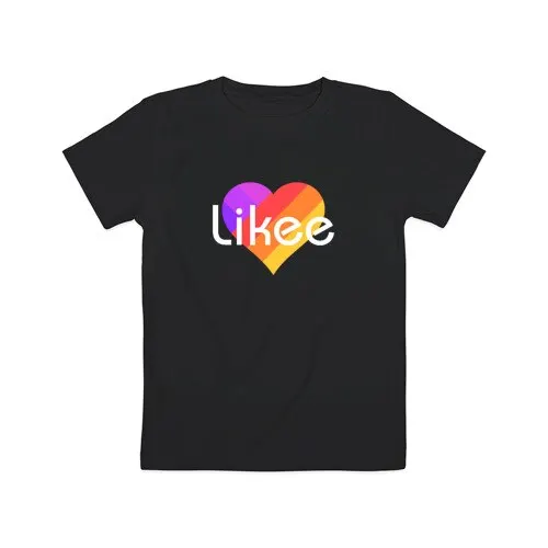Черный Детская футболка «LIKE 1» для мальчиков и дёвочек, Легкая футболка из мультфильма с рисунком - Цвет: Черный
