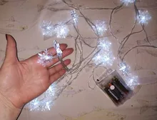 Adornos navideños para el hogar, guirnalda colgante con luz LED de copo de nieve para decoración de árbol de Navidad, regalo de Navidad, Año Nuevo, 2020