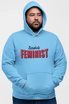 

Angemiel Wear Everybody Should Be Feminist Blue Men 'S Hooded Sweatshirt