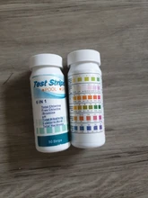 Tiras de prueba de agua para piscina, Kit de dureza de alcalinidad, PH, cloro bromo, Spa, 6 en 1, 50 Uds.