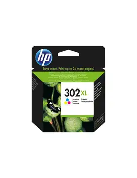

HP 302XL-High Performance-color (cyan, magenta, yellow)-original-ink cartridge-for Deskjet 11XX, 21XX, 36XX; In