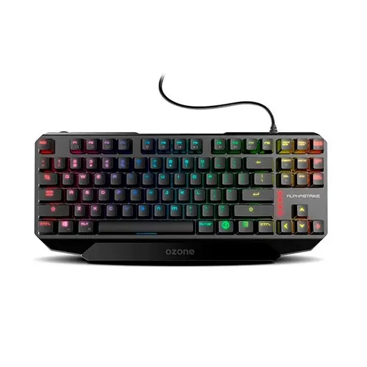 Ozone Alpha Strike-OZALPHASTRIKESP-игровая клавиатура механическая RGB TKL макет ES черный цвет |