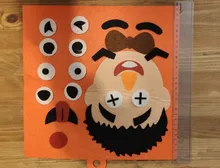 Juguetes artesanales para guardería, pegatinas de tela de fieltro hechas a mano, ayuda en Enseñanza