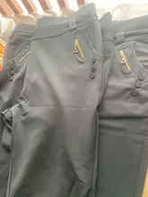 Pantalones informales de talla grande para mujer, pantalón largo, holgado, de cintura alta, elásticos, para Primavera/otoño, 2021