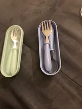 Bebé Gadgets vajilla conjunto niños utensilios de acero inoxidable niño vajilla cubiertos de dibujos animados bebé comida tenedor cuchara de alimentación