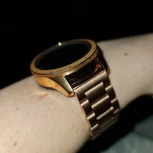 2PCS de malla y sólido de acero inoxidable correa de reloj 20mm para Samsung Galaxy reloj de 42mm activo/40mm/equipo S2 clásico/equipo deporte banda Correa