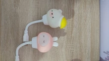 Night-Lamp Remote-Control Bedroom-Decor Baby Bear Cute Christmas-Gift Cartoon Chlidren