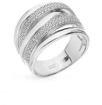 

Silver ring with cubic zirconia sunlight sample 925
