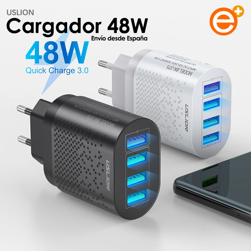 48W QUICK charge charger 3 Port USB 3.1A 1 3.0 adapter plug for Xiaomi iPhone mobile | Мобильные телефоны и аксессуары