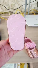 Ma & Baby-zapatos de princesa para bebés recién nacidos de 0 a 18 meses, con lentejuelas y lazo, para primeros pasos y diadema