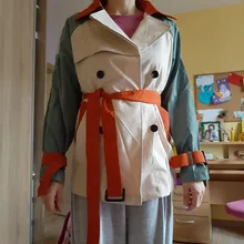 Patchwork Coat Windbreaker Light-Weight Women Long-Section New Casual Lady's