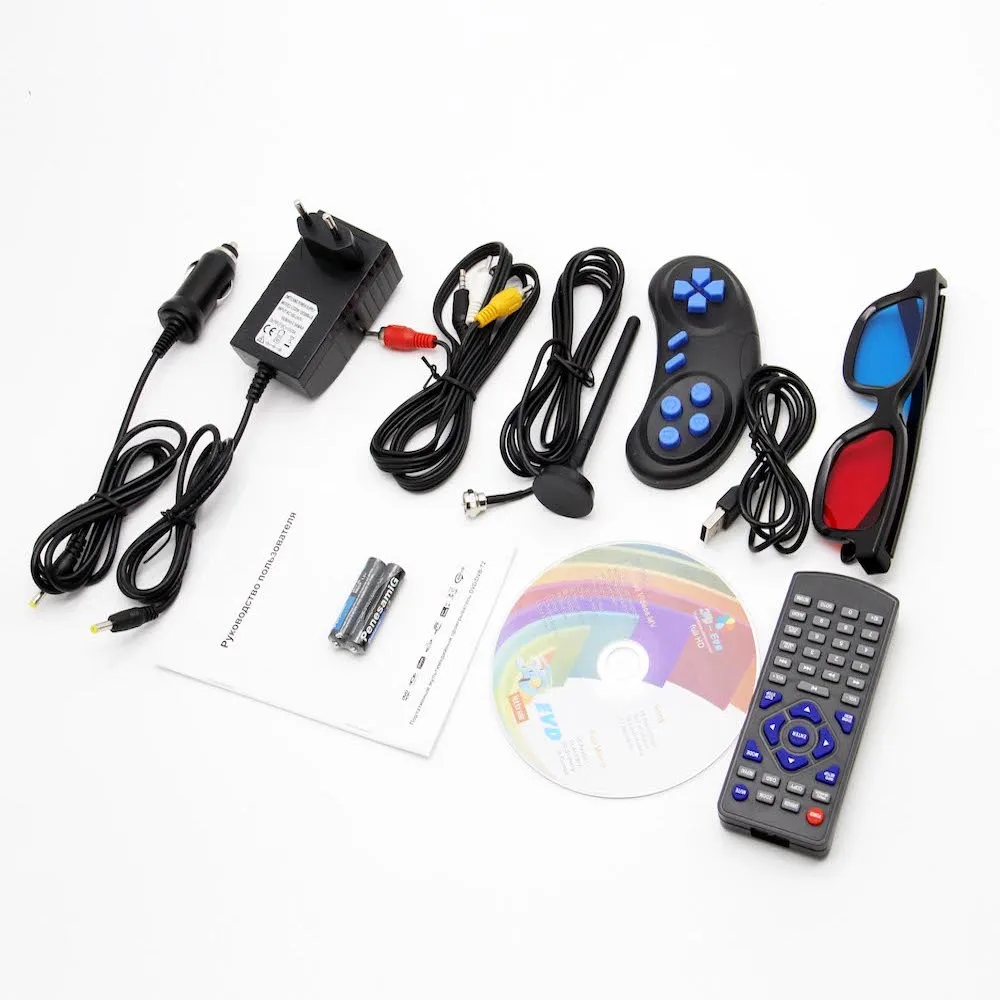 Портативный DVD плеер поворотный LCD экран 15" Eplutus LS-153T c цифровым тюнером DVB-T2 USB SC AVI MP3