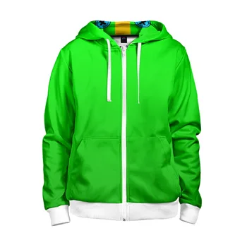 

Children's sweatshirt 3D with zipper Brawl Stars Leon