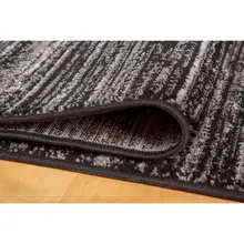 Je Veux домашняя мягкая коллекция плоский современный ковер черный темно-Gray-60x90