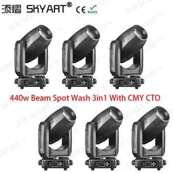 

6PCS 440W beam spot wash stage light 3 in 1 cmi for big show